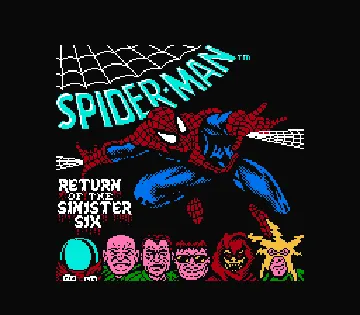 Spider-Man - Return of the Sinister Six (USA) screen shot title